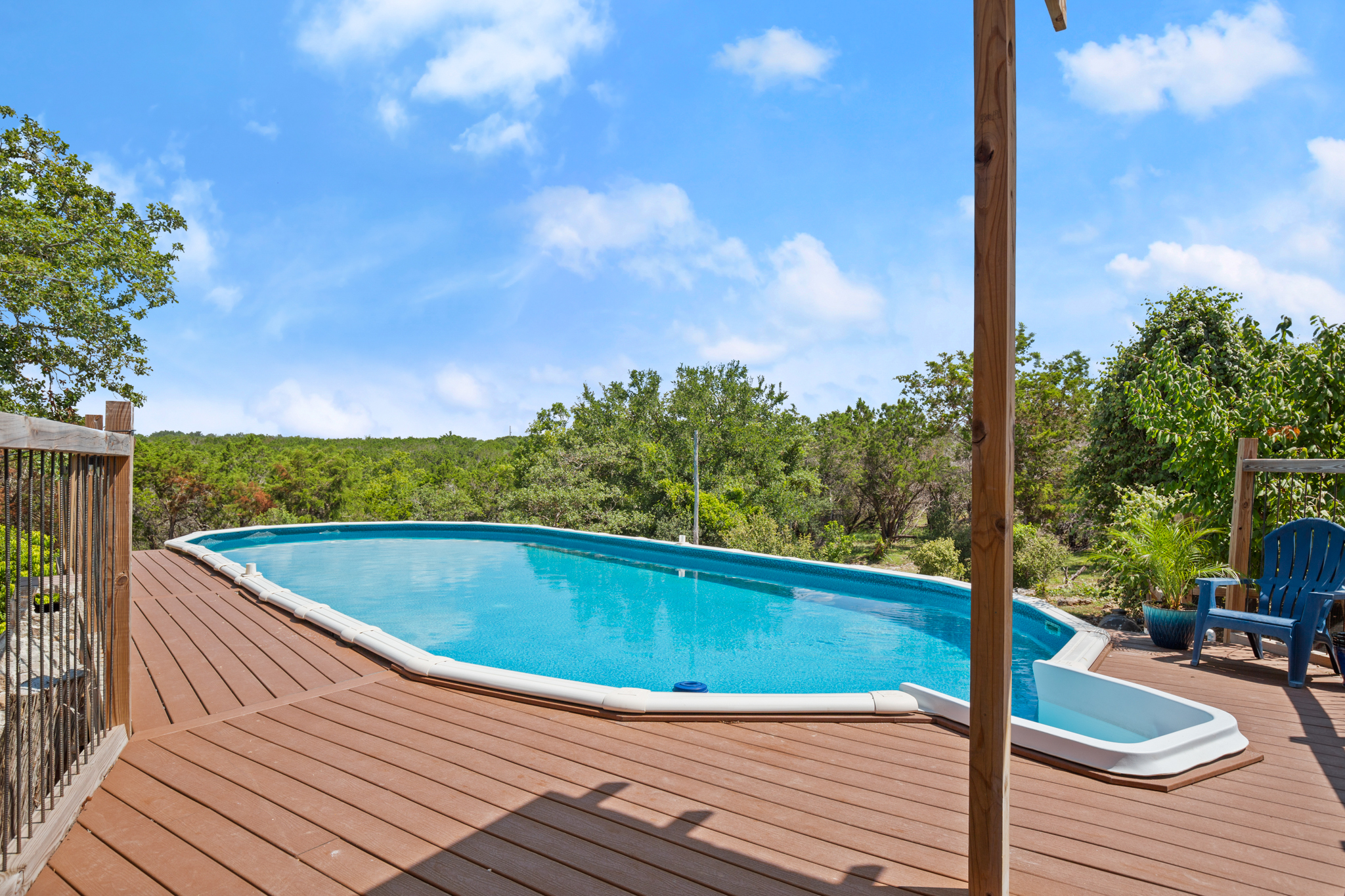 Pool and outdoor area at 320 Pecan 3
